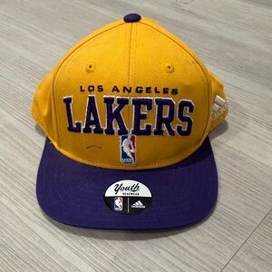 Adidas Lakers Gold and Purple Cap